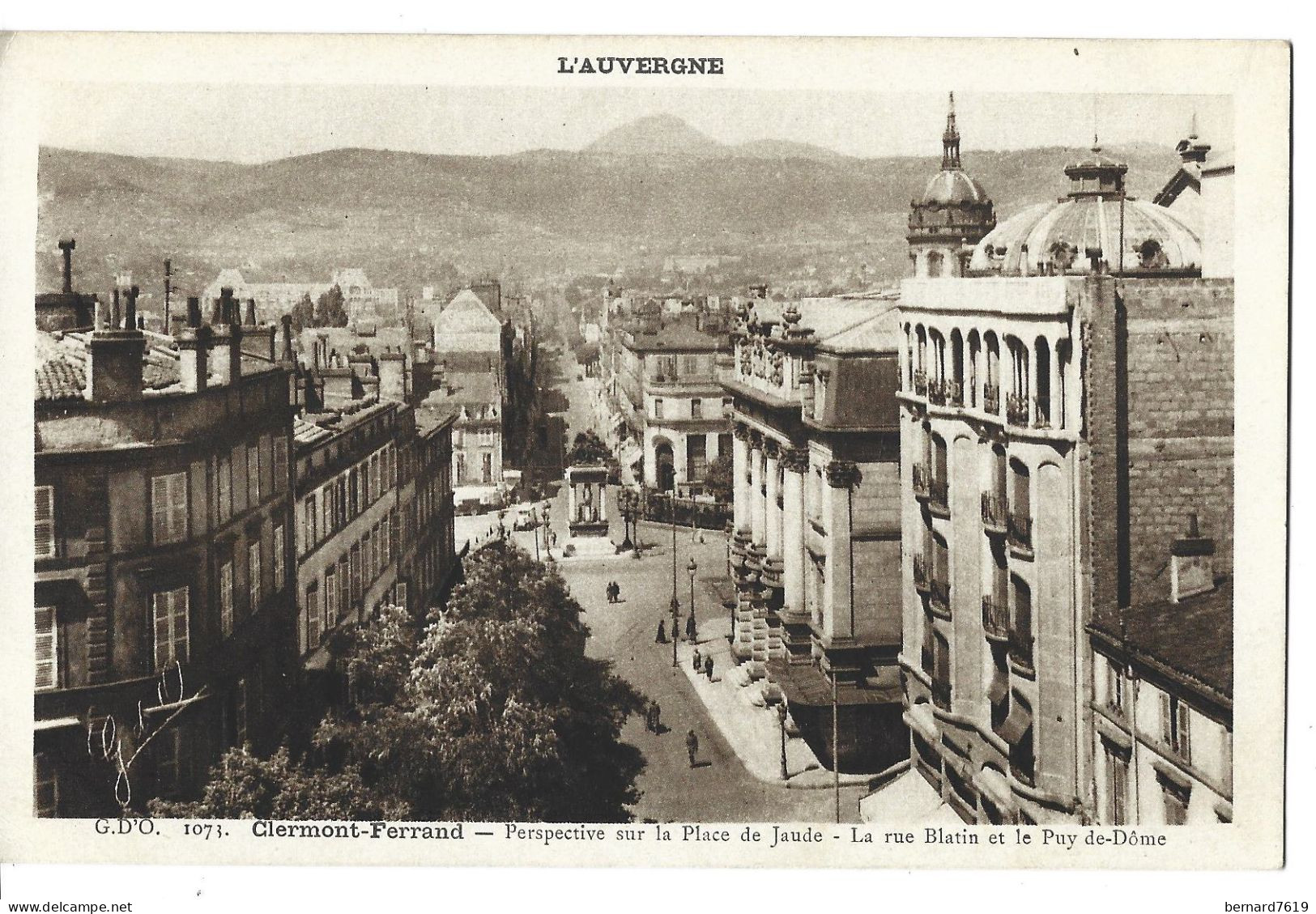 63  Clermont Ferrand - Perspective Sur La Place De Jaude -  La Ruee Blatin Et Le Puy De Dome - Clermont Ferrand