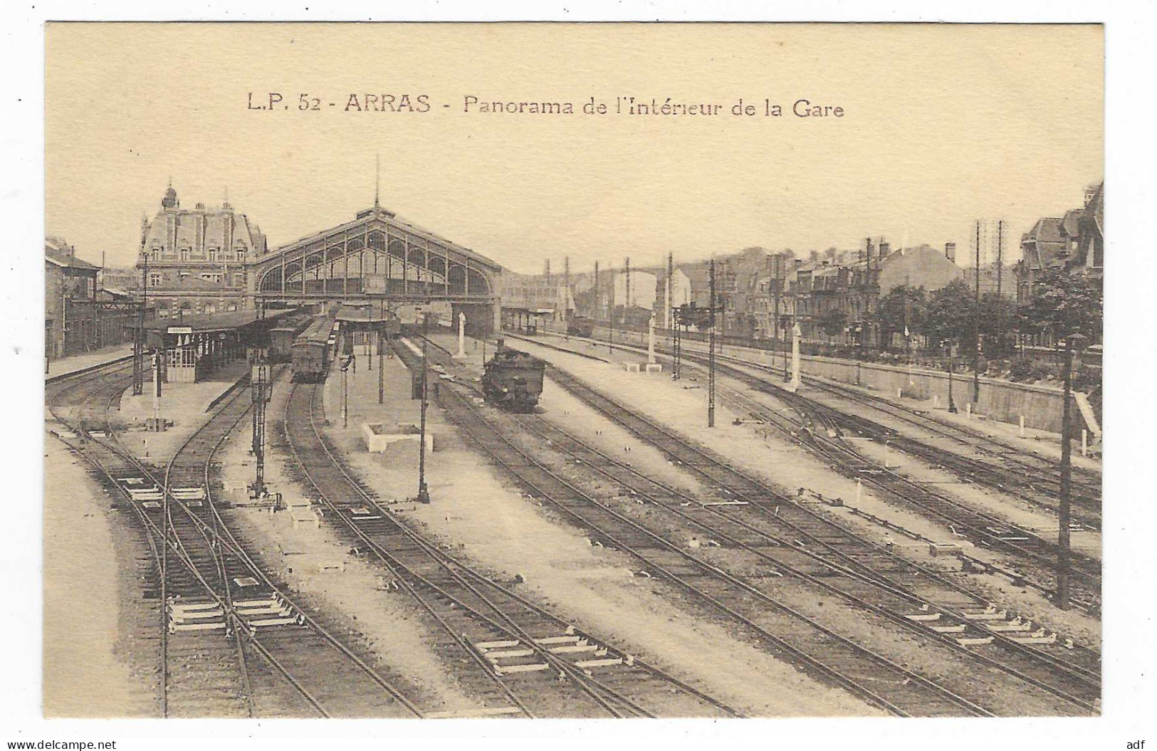 CPA ARRAS, PANORAMA DE L'INTERIEUR DE LA GARE, PAS DE CALAIS 62 - Arras