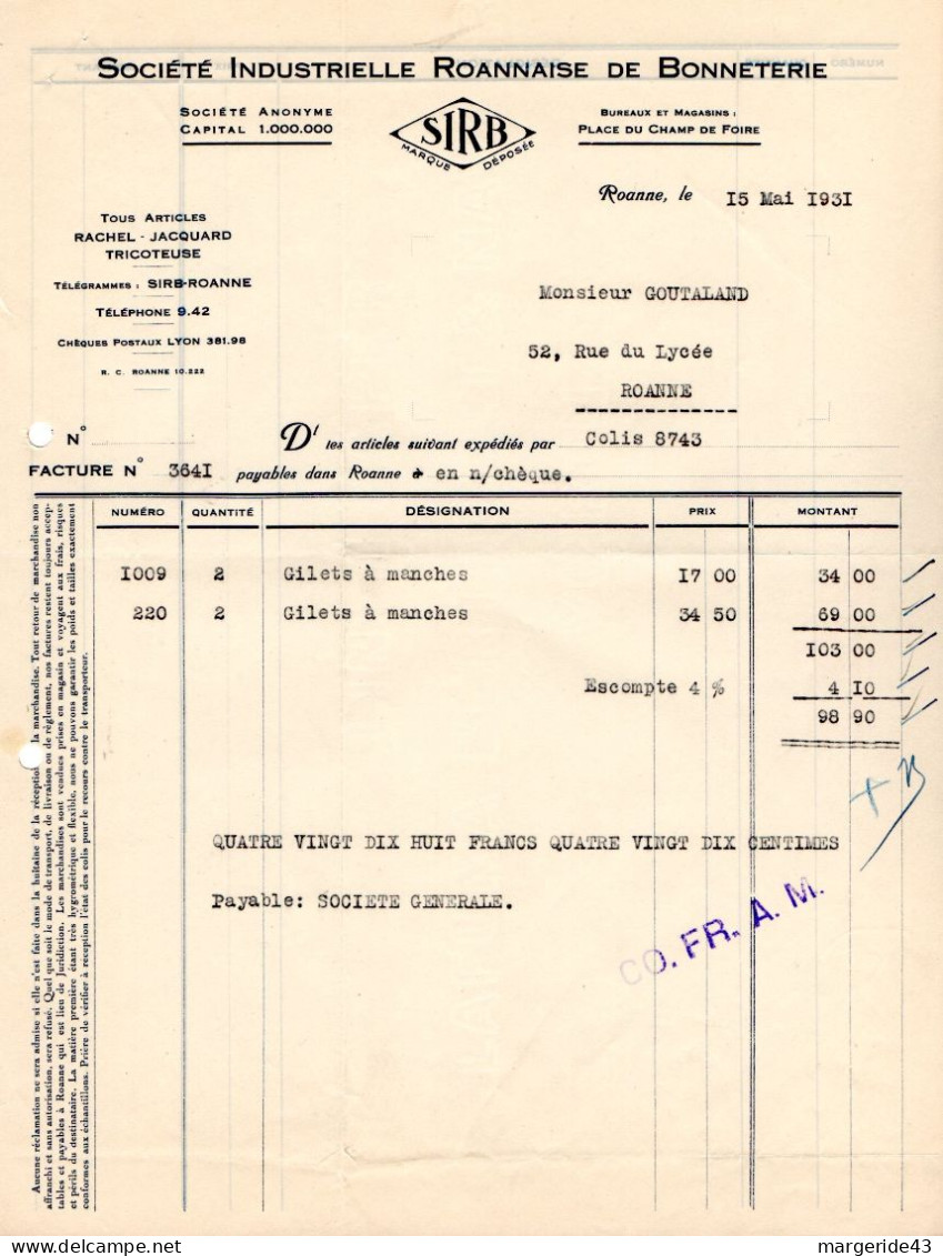 FRANCE LOT DE 90 FACTURES