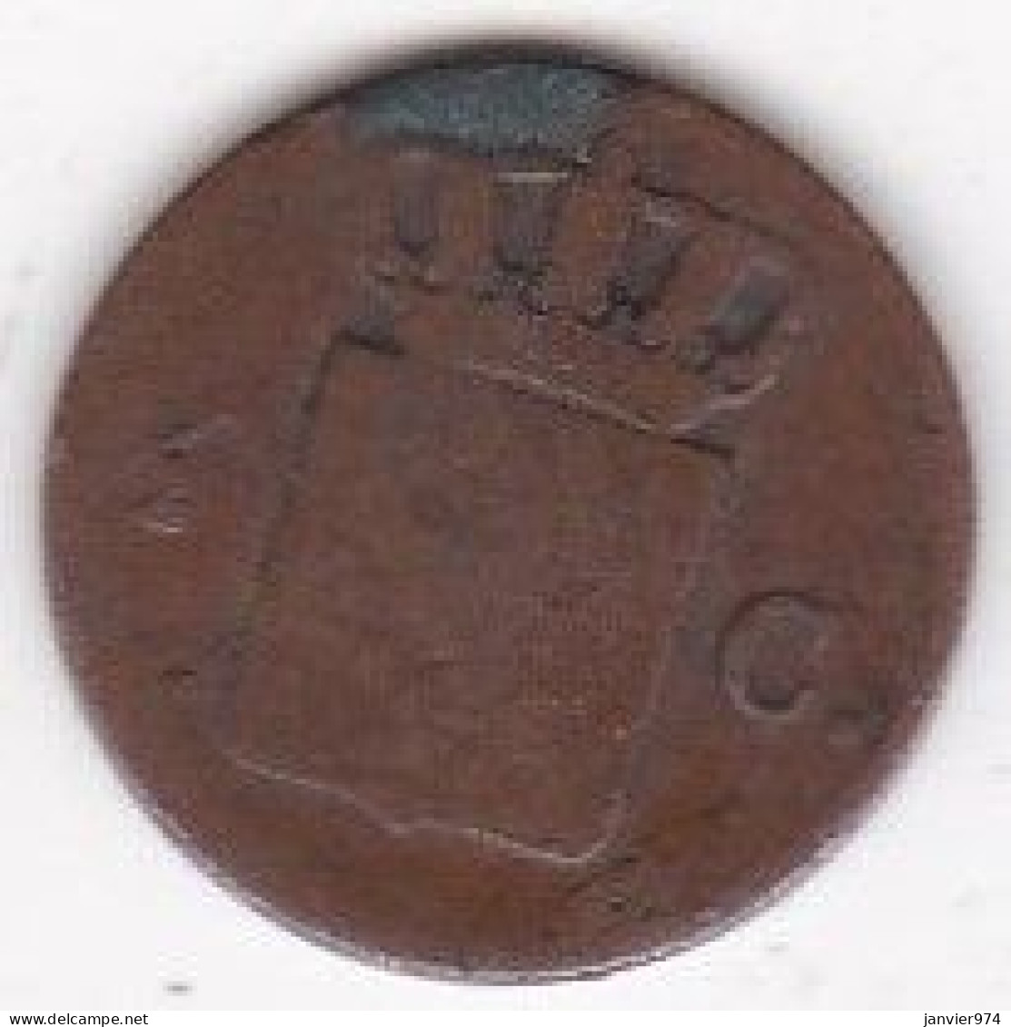 Pays Bas . 1/2 Cent 1846 Wilhelm II , En Cuivre , KM# 68 - 1840-1849 : Willem II