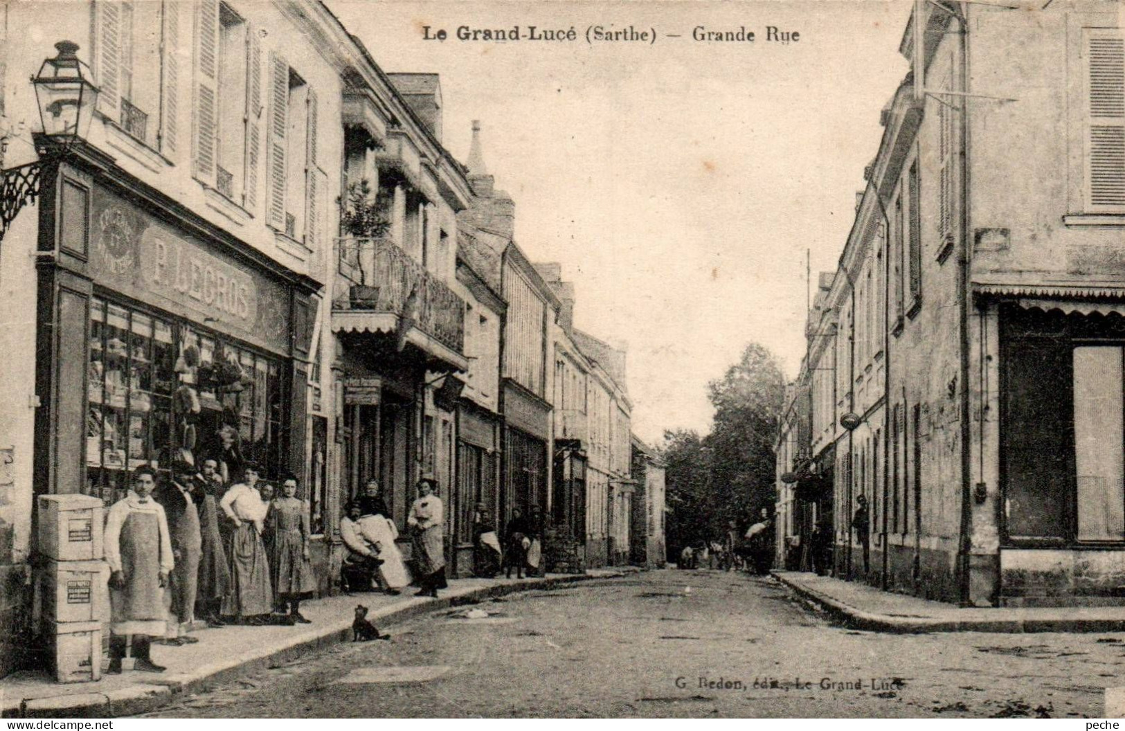 N°2671 W -cpa Le Grand Lucé -grande Rue- - Sonstige & Ohne Zuordnung