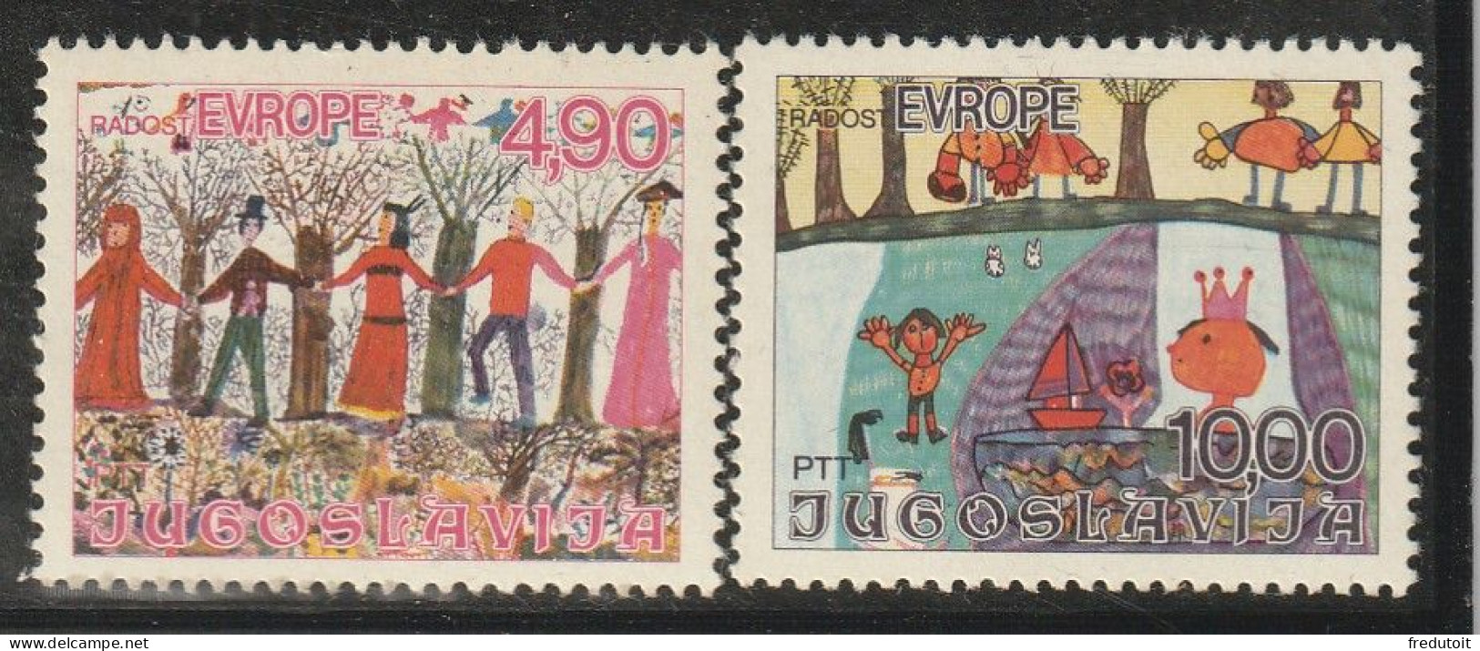 YOUGOSLAVIE- N°1641/2 ** (1978) - Neufs