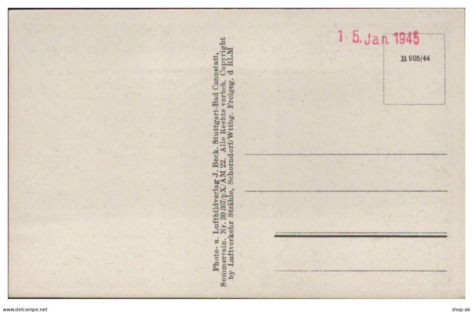 MW25025x/ Bad Frankenhausen AK Seltenes Strähle Luftbild 1944 - Sonstige & Ohne Zuordnung