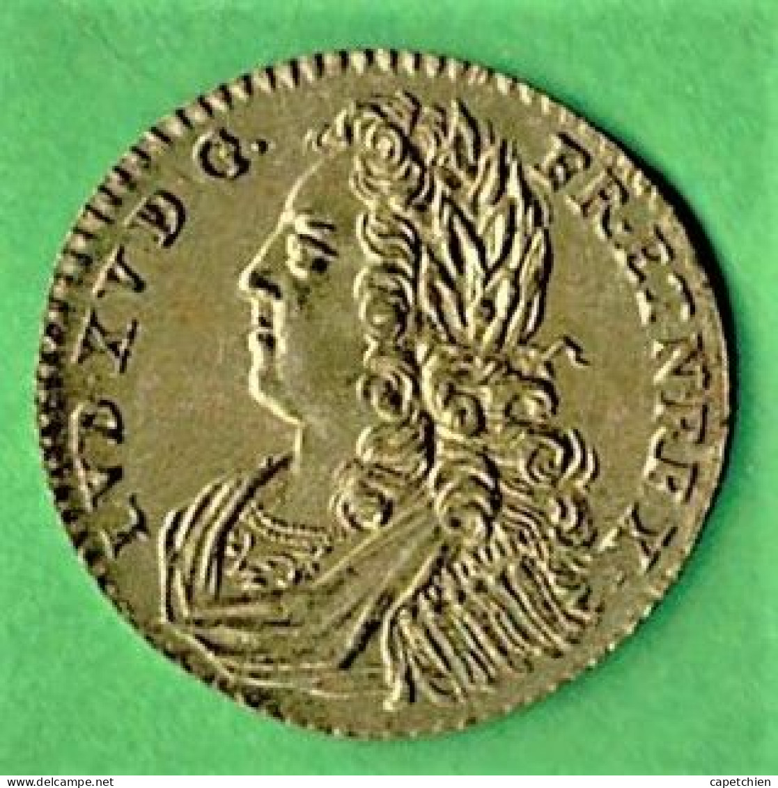 JETON / LOUIS XV / LUD.XV.D.G.FR.ET. N .REX / PACIS FLEMANDAE ..... / 24 Mm / 5.12 G / LAITON - Adel