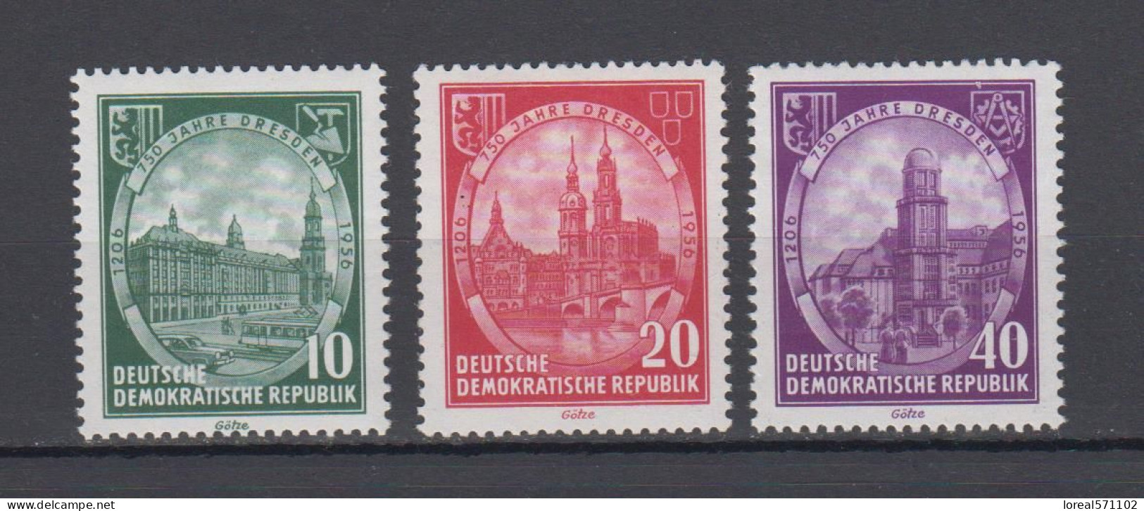 DDR  1956  Mich.Nr.524/26 ** Geprüft - Ongebruikt