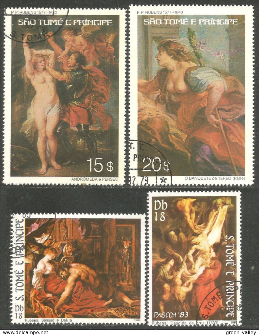NU-6 St Thomas Rubens Tableaux Religieux Nus Religious Nude Paintings - Rubens