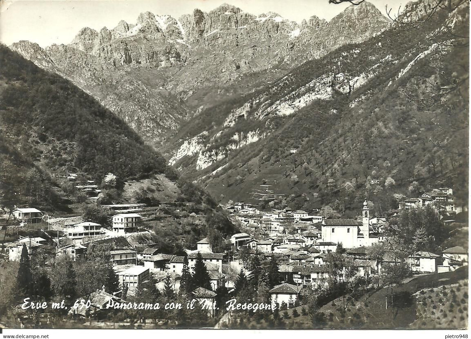 Erve (Lecco) Panorama, Monte Resegone Sul Fondo, General View, Vue Generale, Gesamtansicht - Lecco