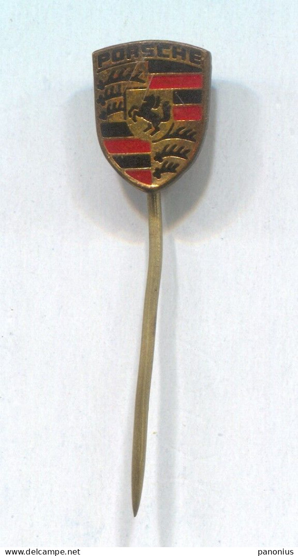 PORSCHE - Car Auto Automotive, Vintage Pin Badge Abzeichen - Porsche