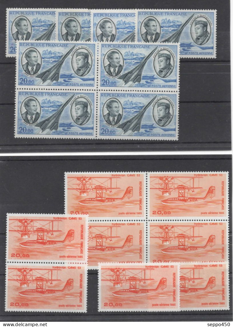 LOT MODERNE FORTE FACIALE POSTE AERIENNE, 1275 FF/ 200 EUROS POUR AFFRANCHIR STAMPS BRIEFMARKEN - Andere & Zonder Classificatie