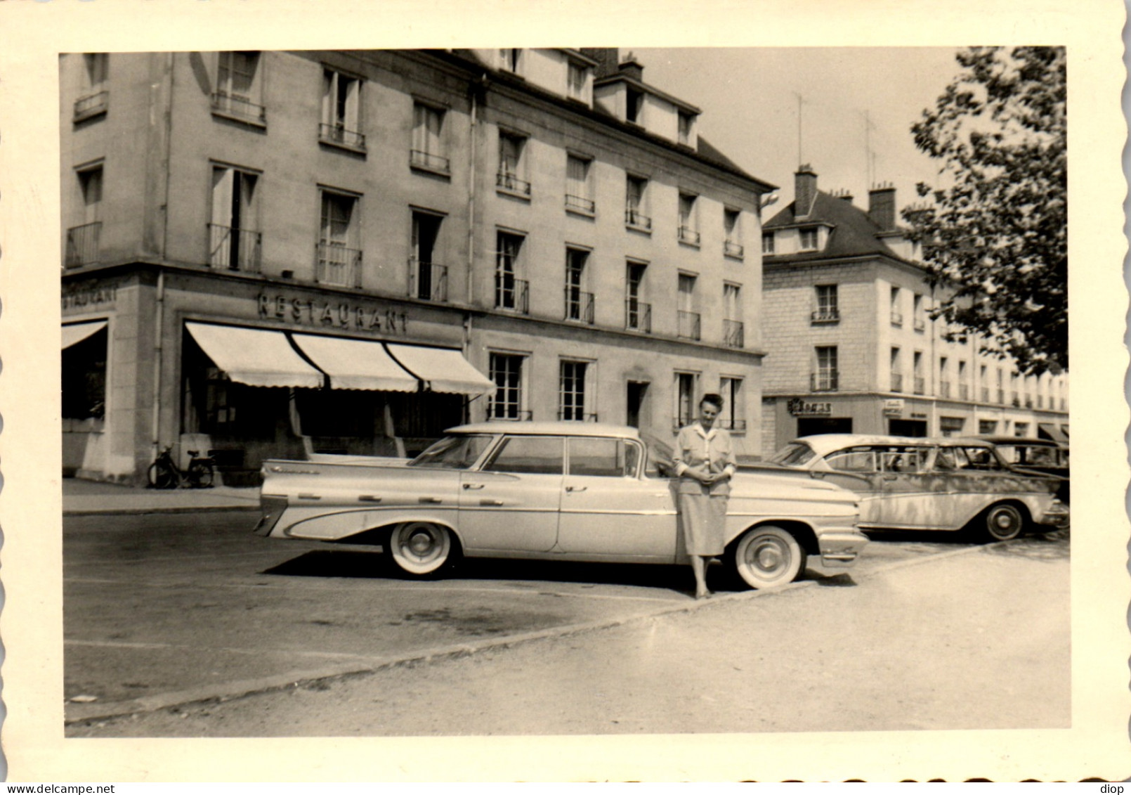 Photographie Photo Vintage Snapshot Amateur Automobile Voiture Auto &agrave; Situer - Automobili