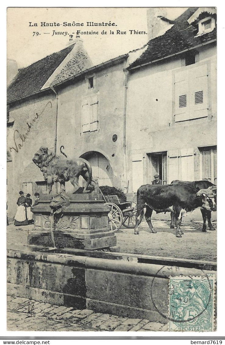 70 Jussey - Fontaine De La Rue Thiers - Jussey