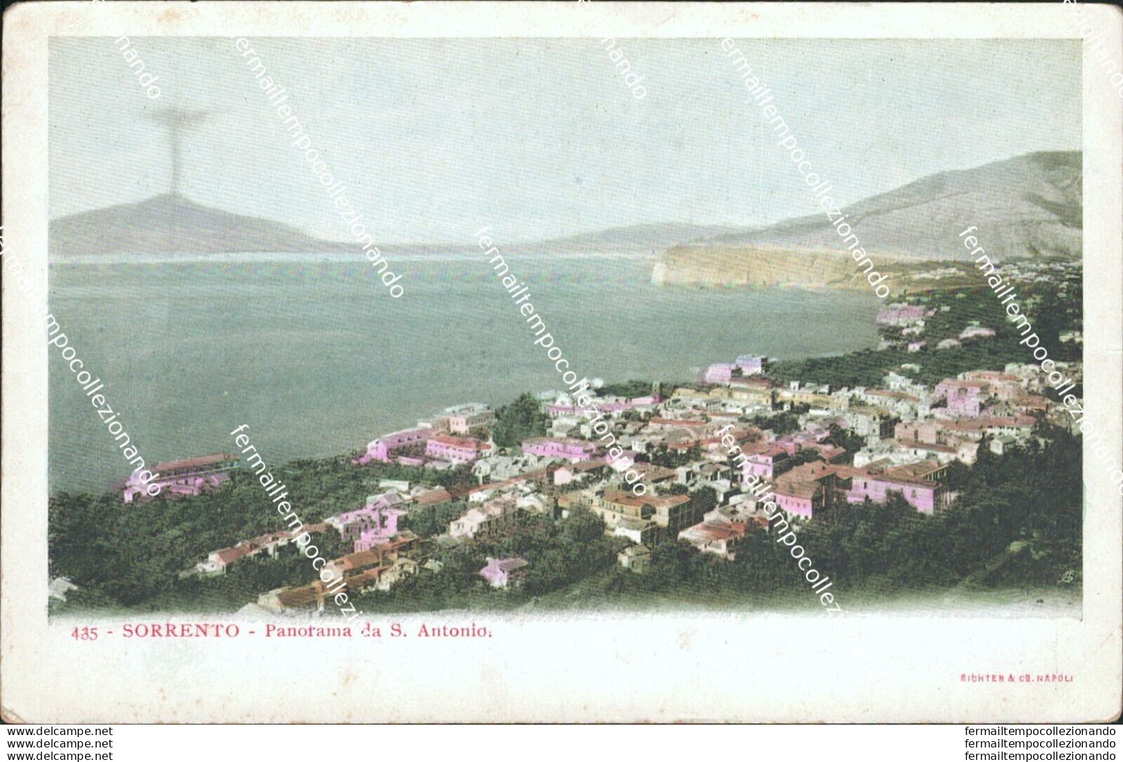 At144 Cartolina Sorrento Panorama Da S.antonio Provincia Di Napoli - Napoli (Napels)