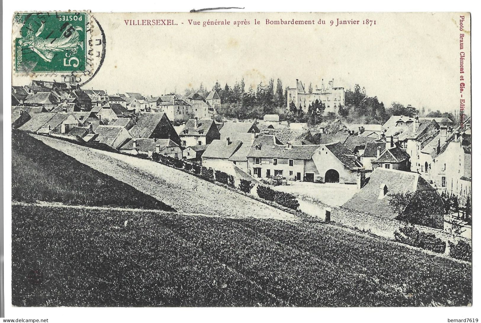 70 Villersexel - Vue Generale  Apres Le Bombardement Du 9 Janvier 1871 - Villersexel