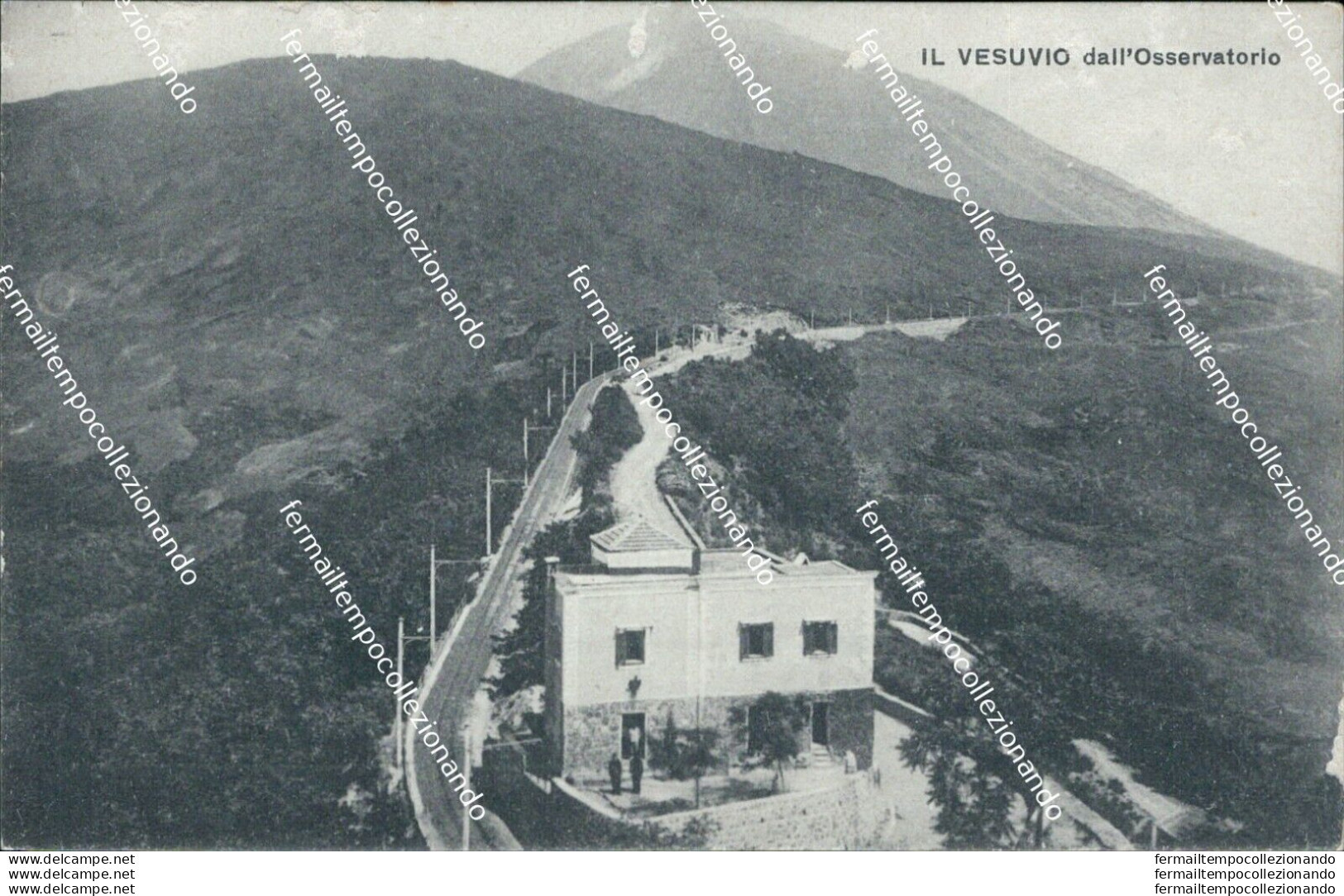 An702 Cartolina Il Vesuvio Dall'osservatorio Napoli - Napoli (Naples)