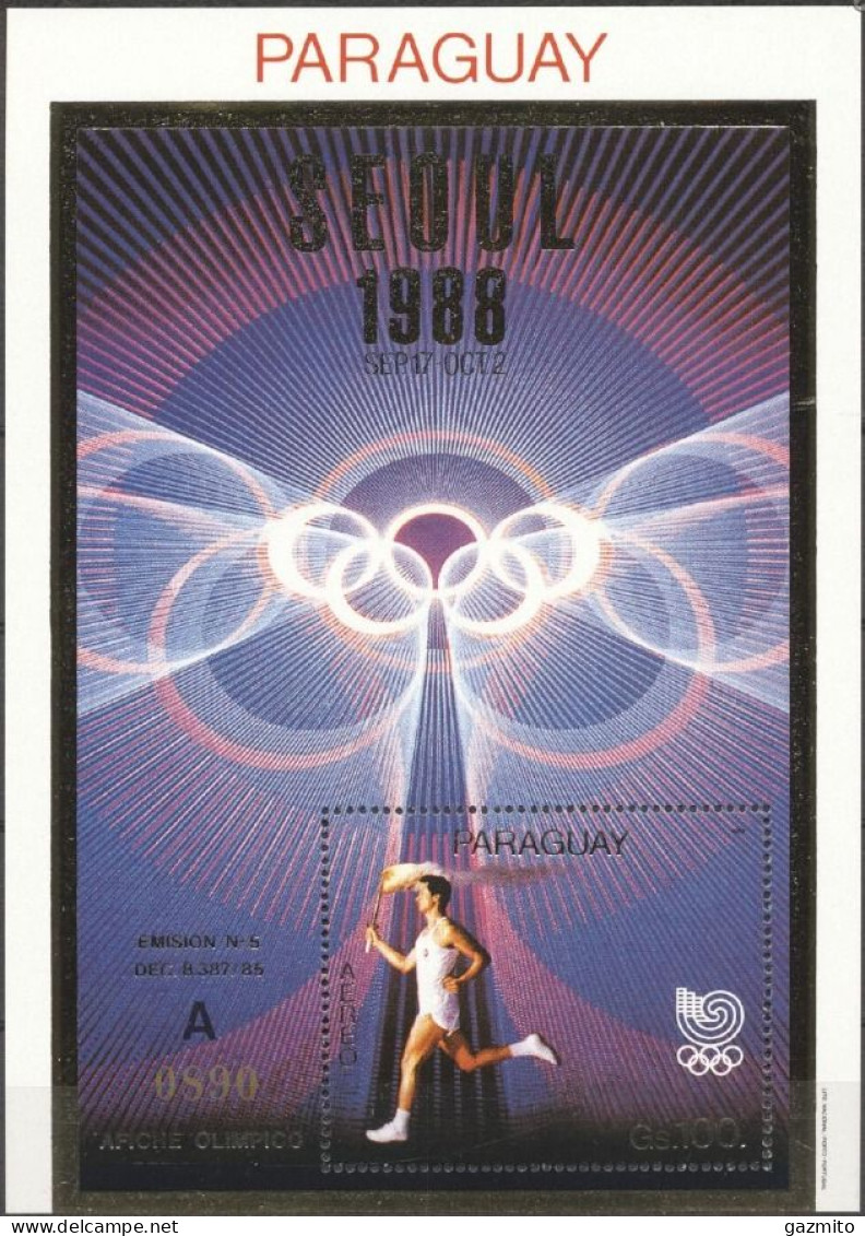 Paraguay 1988, Olympic Games In Seoul, BF - Paraguay