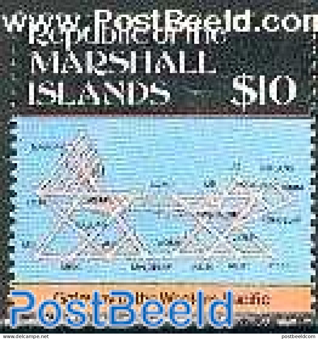 Marshall Islands 1987 Island Map 1v, Mint NH, Various - Maps - Geographie