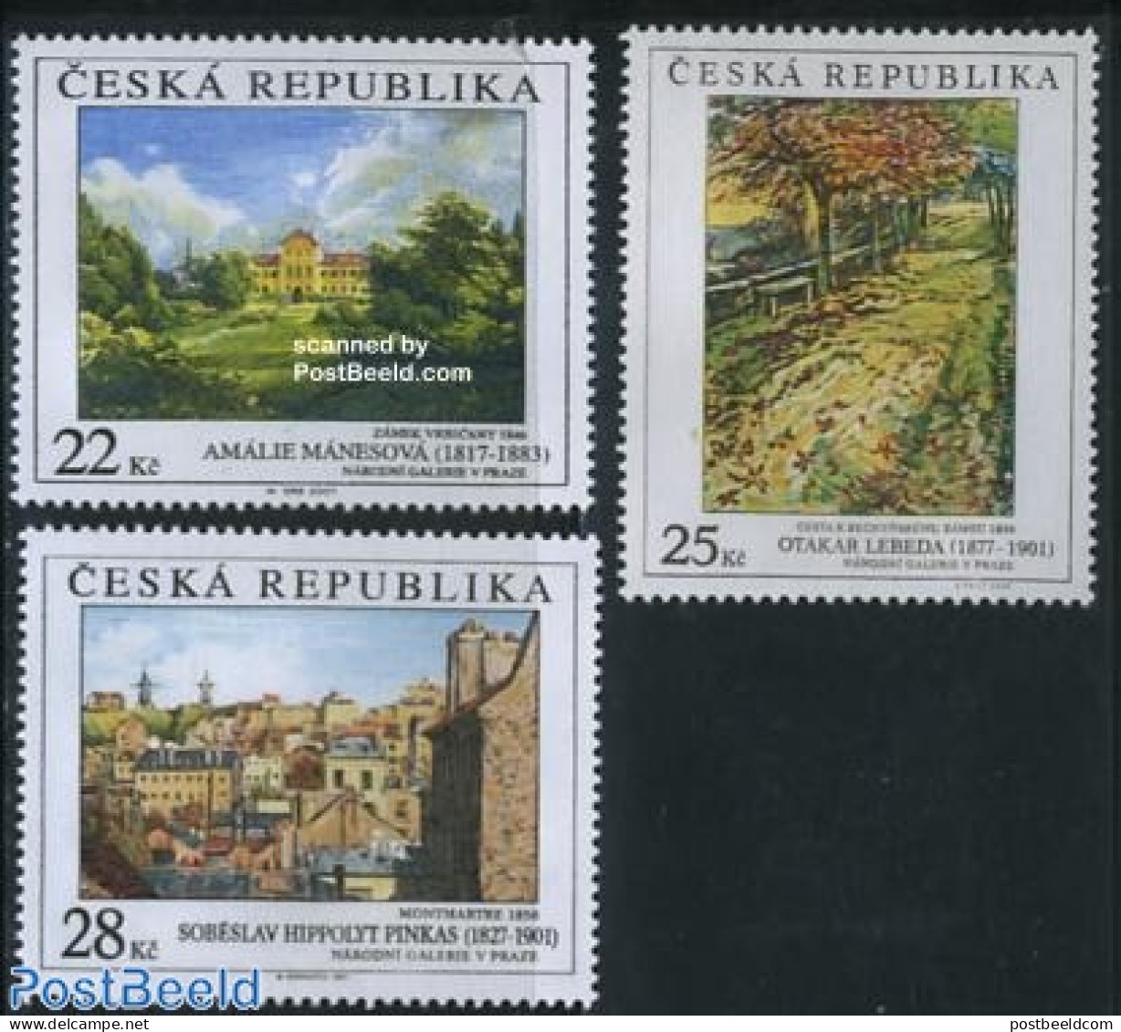 Czech Republic 2007 Paintings 3v, Mint NH, Art - Paintings - Andere & Zonder Classificatie