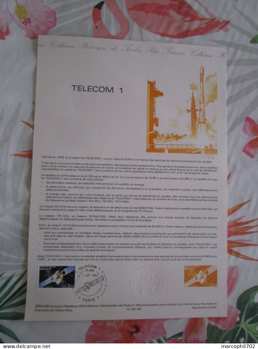 Document Officiel Telecom 1  1/9/84 - Documents Of Postal Services