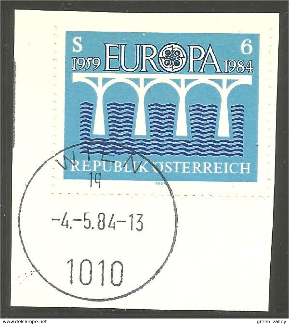 EU84-30a EUROPA CEPT 1984 Autriche Pont Bridge Brücke Puente Brug Ponte FD PJ - 1984