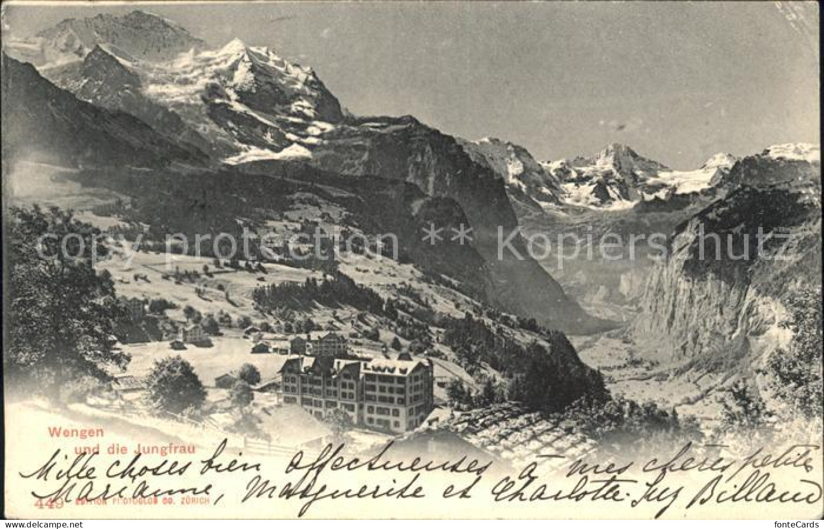 11769896 Wengen BE Mit Jungfrau Panorama Wengen - Other & Unclassified