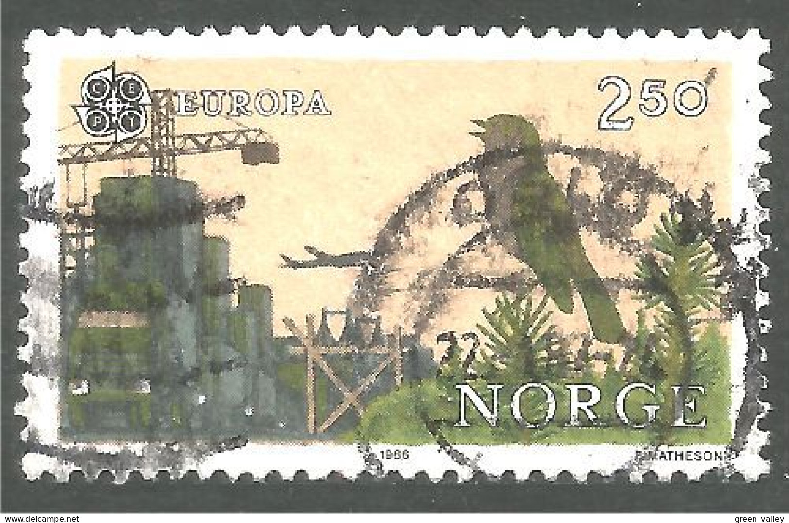 EU86-43 EUROPA CEPT 1986 Norway Avion Airplane Oiseau Bird Vogel - Sonstige & Ohne Zuordnung