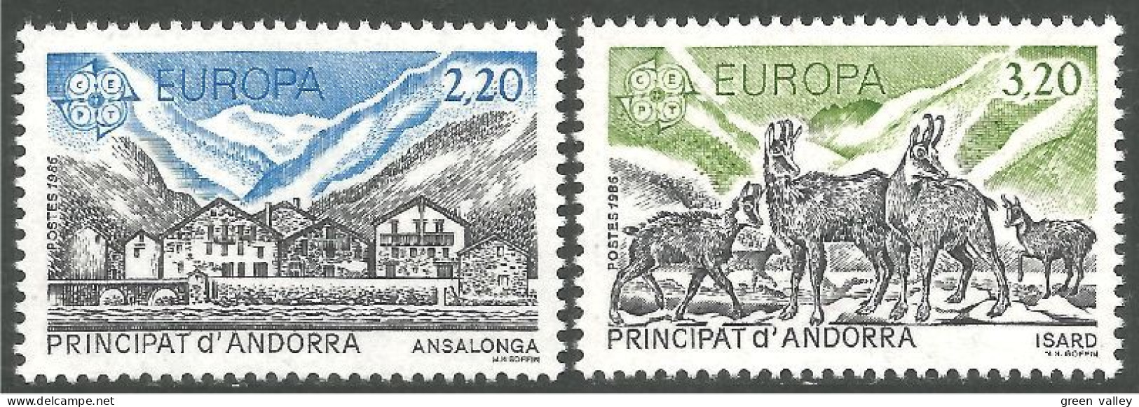 EU86-1a EUROPA CEPT 1986 Andorre Isard Chamois Ansalonga MNH ** Neuf SC - 1986