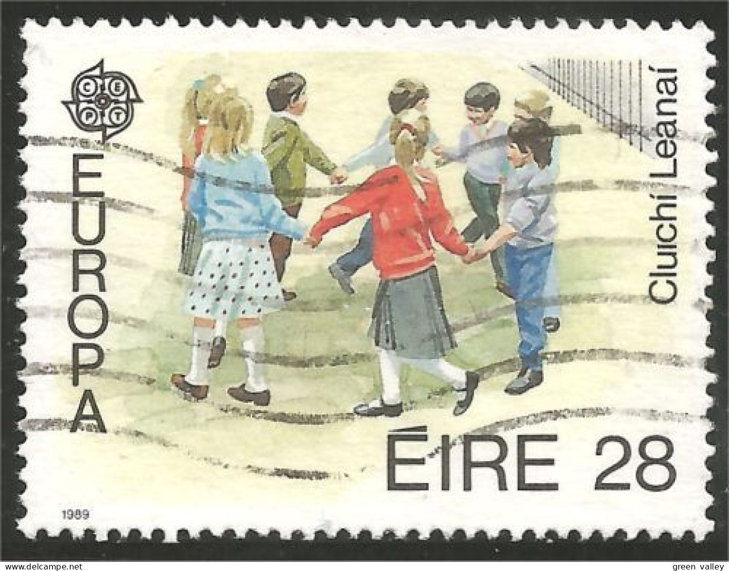 EU89-21 EUROPA-CEPT 1989 Eire Danse Dance Jeux Enfants Children Games Kinderspiele - Tanz