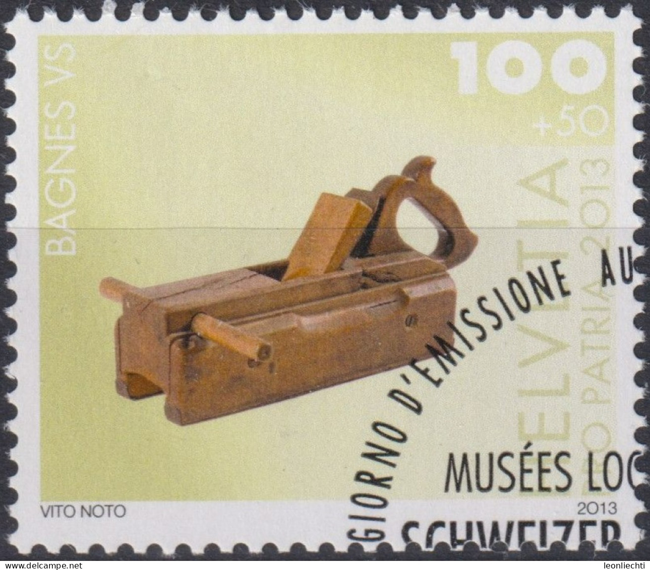 2013 Schweiz Pro Patria, Dorfmuseum Bagnes VS, ⵙ Zum:CH B323, Mi:CH 2296, Yt:CH 2220, - Used Stamps