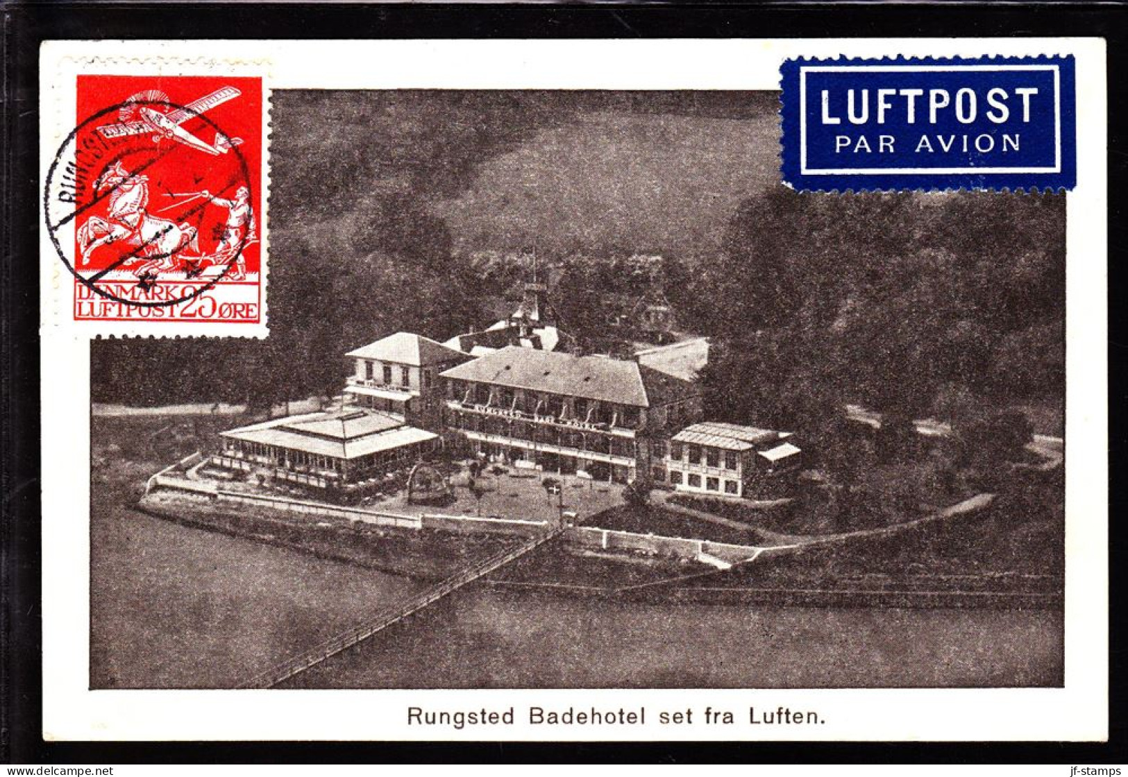 1930. Air Mail. 25 øre Red RUNGSTED KYST. Belgium. (Michel 145) - JF103864 - Airmail