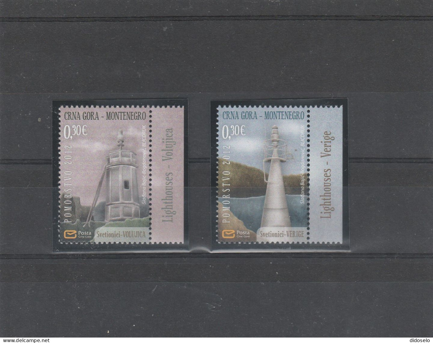 Montenegro - 2012 - Lighthouses / Set MNH(**) - Fari