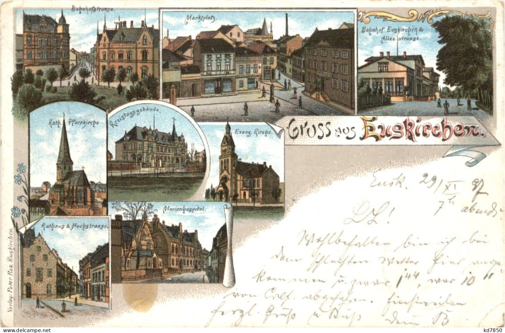 Gruss Aus Euskirchen - Litho - Euskirchen