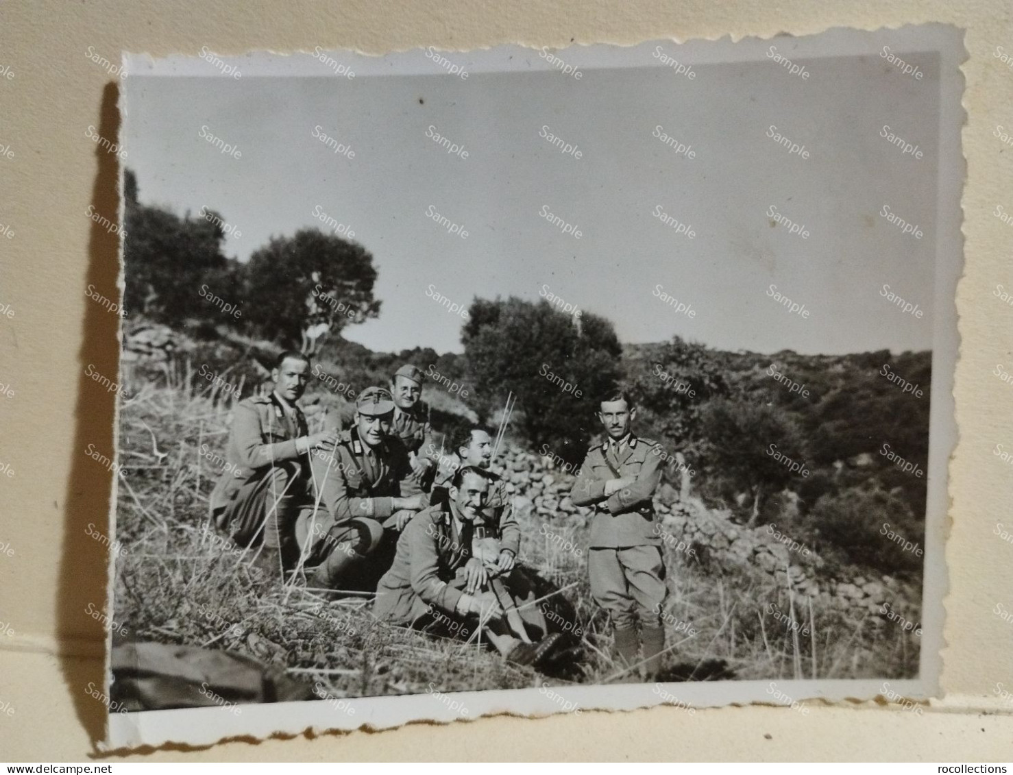 Italia Militari Foto SERRA - Oristano. Sardegna, Militari. Nomi Retro. 1939. 75x60 Mm. - Oorlog, Militair