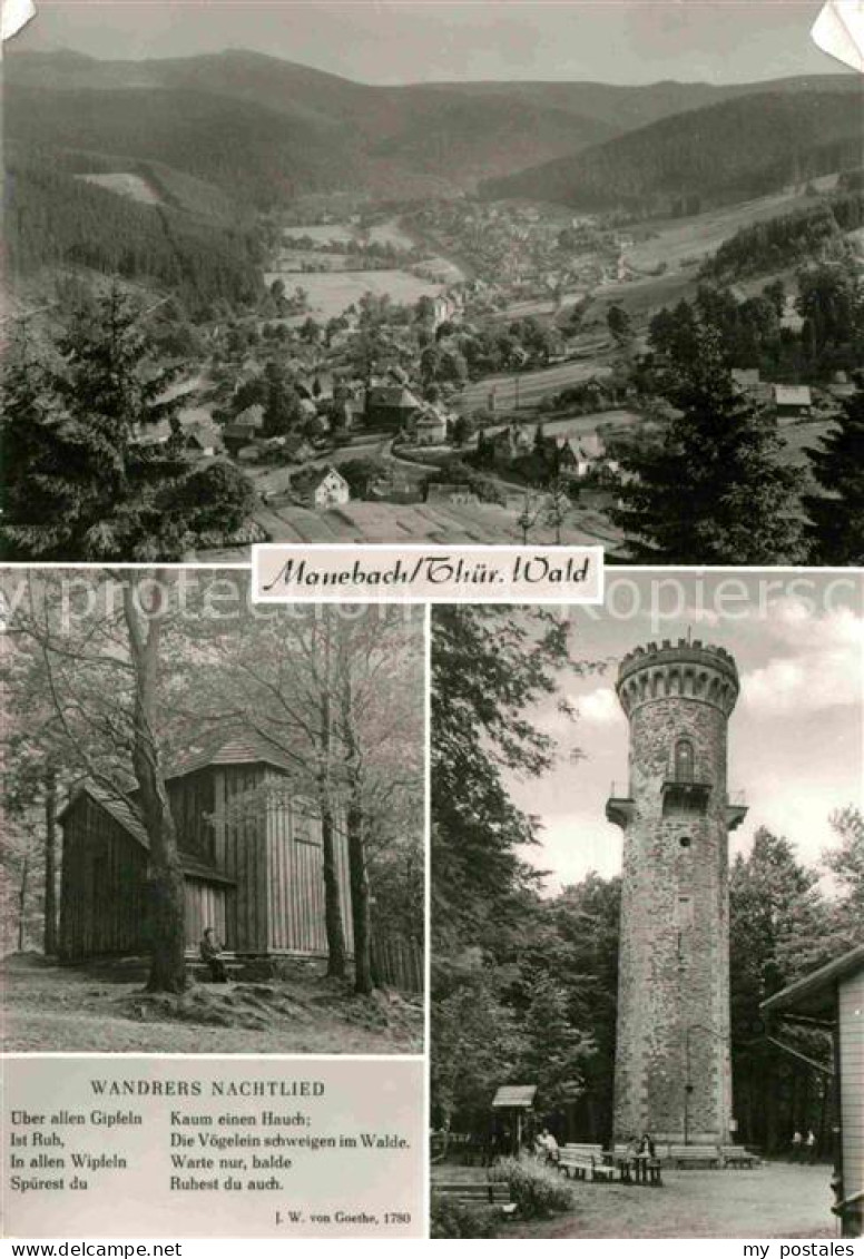 72703281 Manebach Goethehaeuschen Turm Kickelhahn Ilmenau - Ilmenau