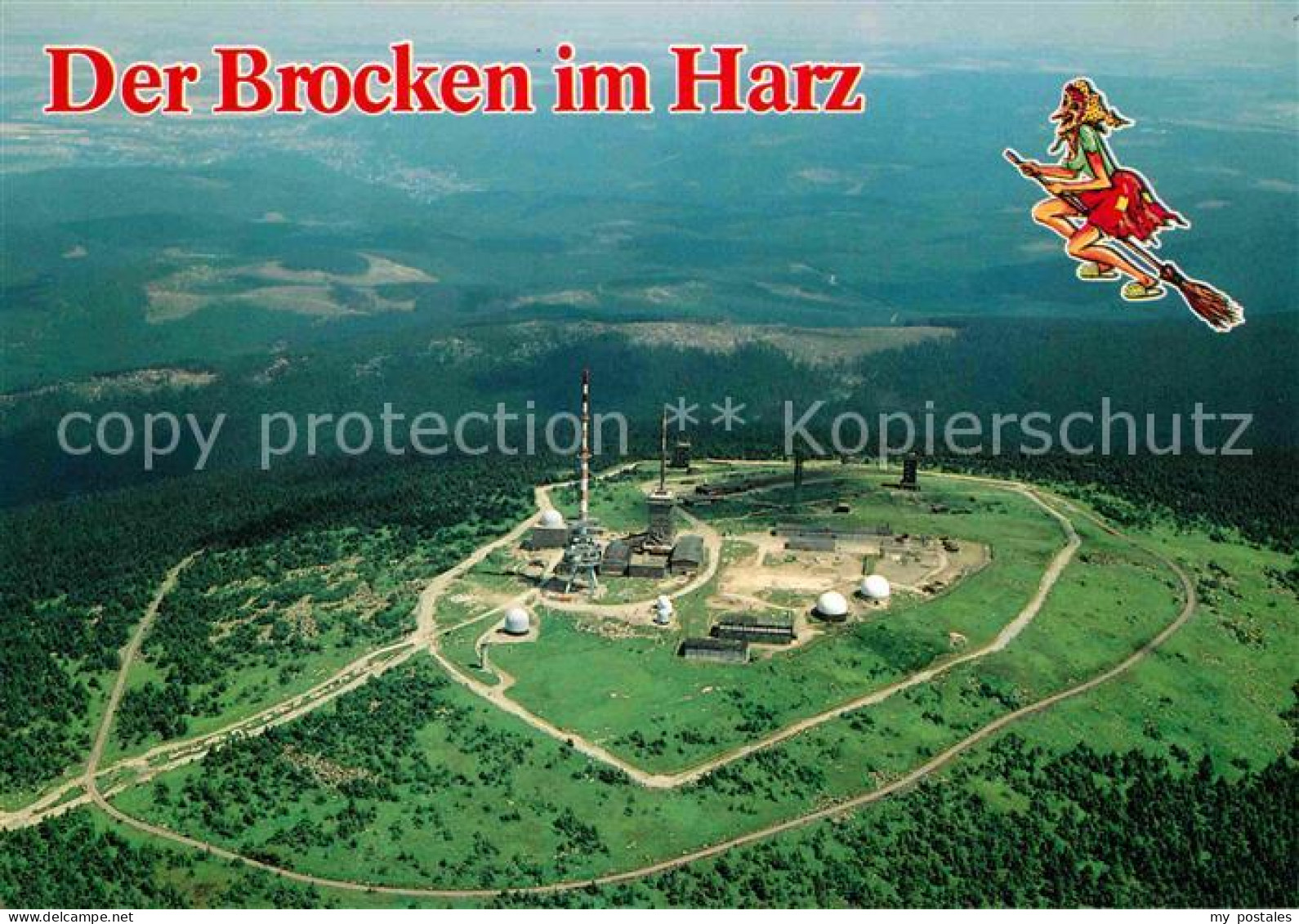 72701230 Brocken Harz Luftbildaufnahme Brockenhexe Wernigerode - Wernigerode