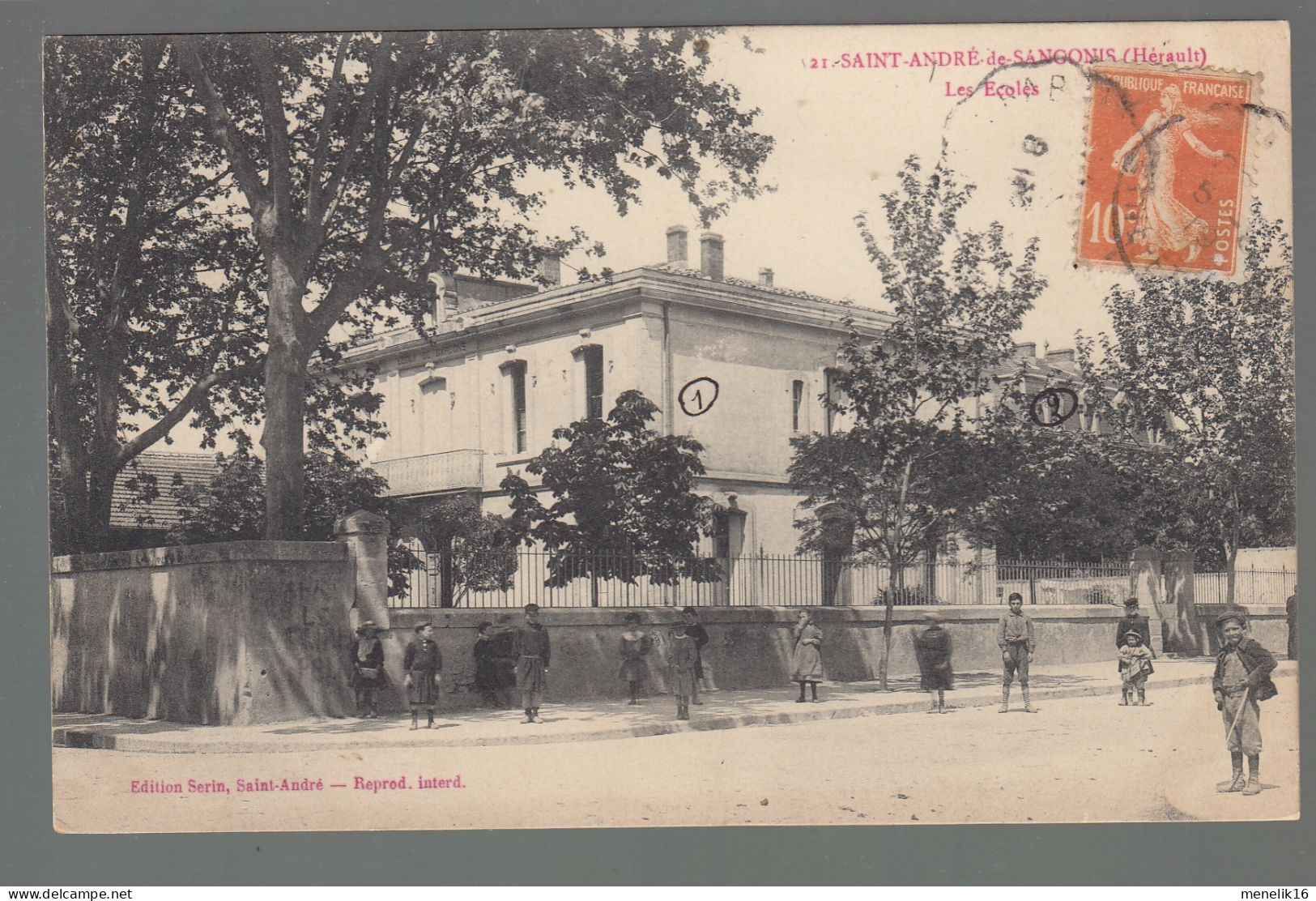 CP - 34 - Saint-André-de-Sangonis - Les écoles - Sete (Cette)