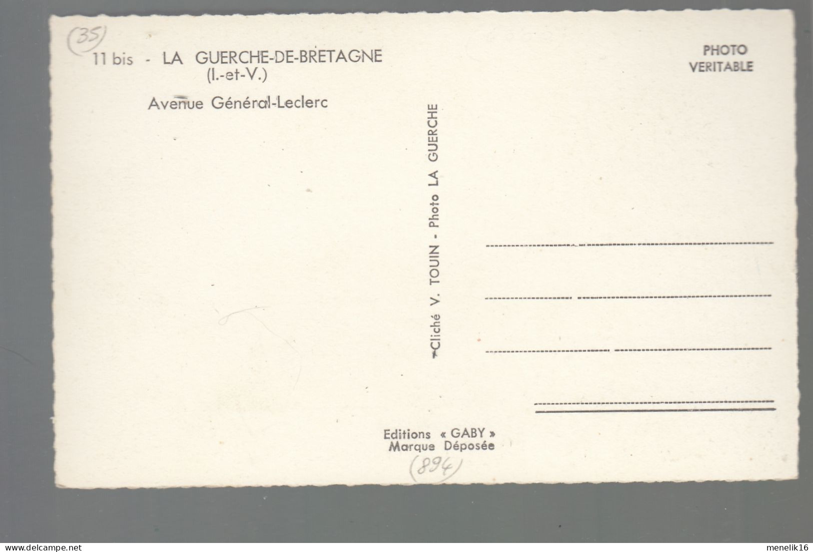 CP - 35 - La Guerche De Bretagne - Avenue Général Leclerc - Garage Simca - Antar - La Guerche-de-Bretagne