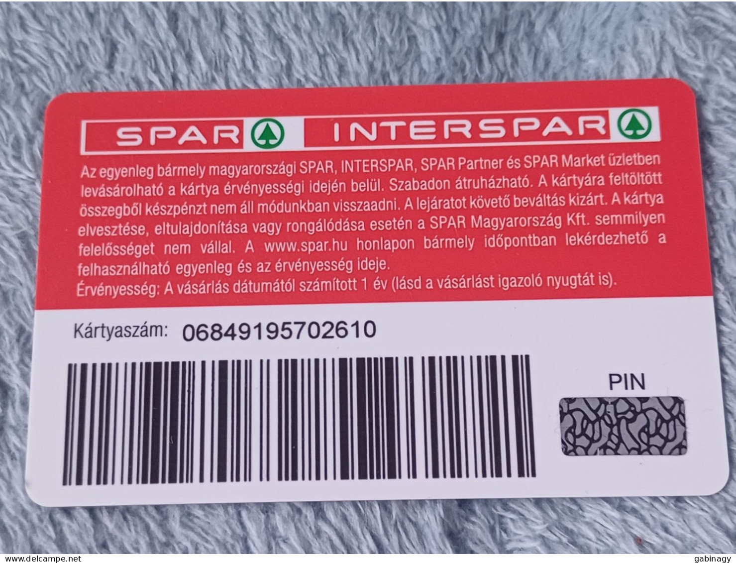 GIFT CARD - HUNGARY - SPAR 03 - WOMAN - Gift Cards