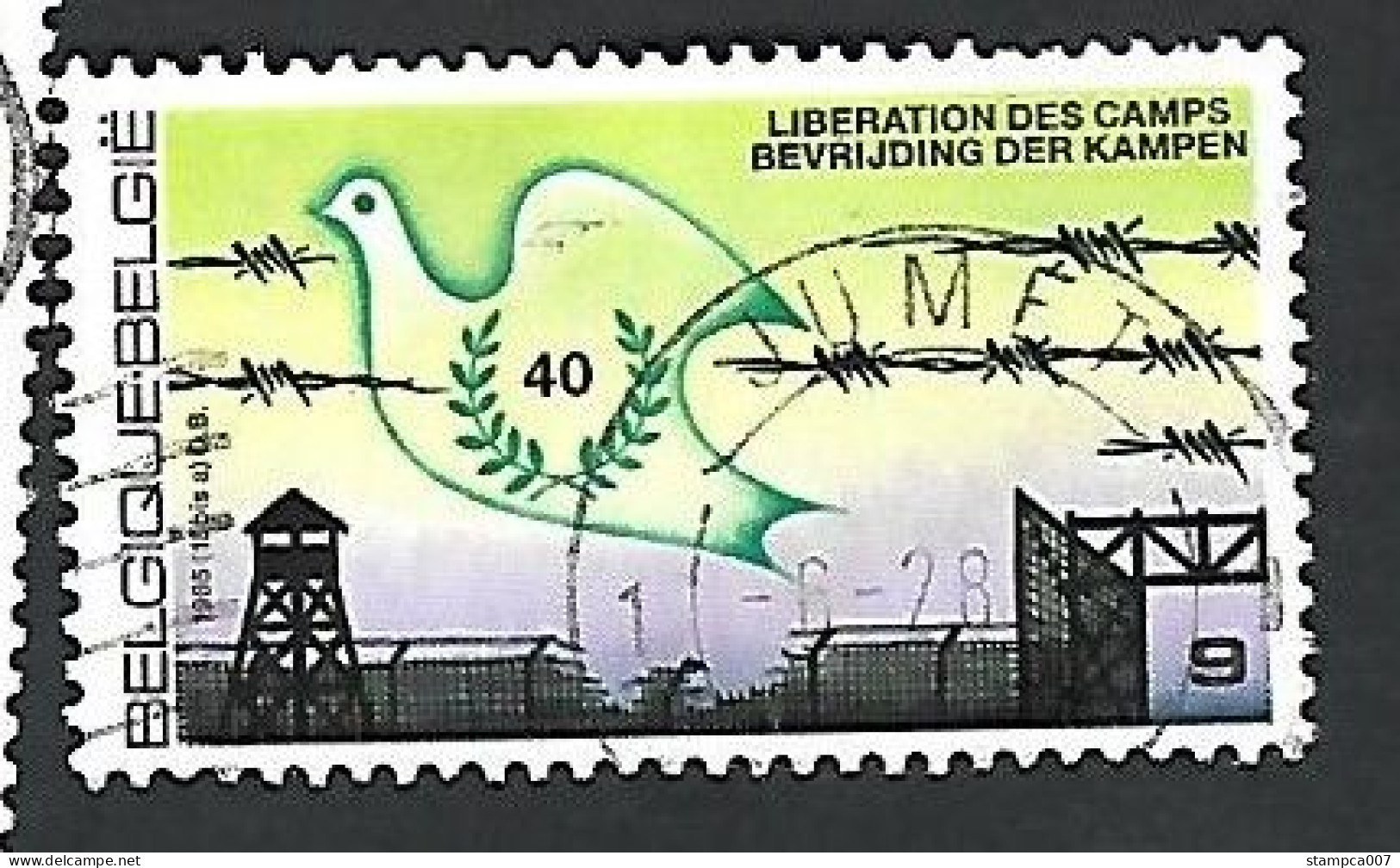 OCB Nr 2186 Liberation Bevrijding Guerre War Oorlog  - Centrale Stempel Jumet - Oblitérés