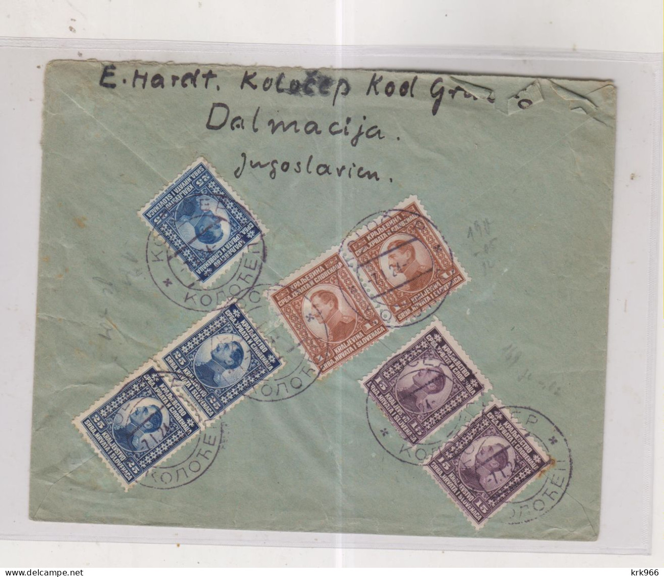 YUGOSLAVIA 1924 KOLOCEP Cover To Germany - Cartas & Documentos