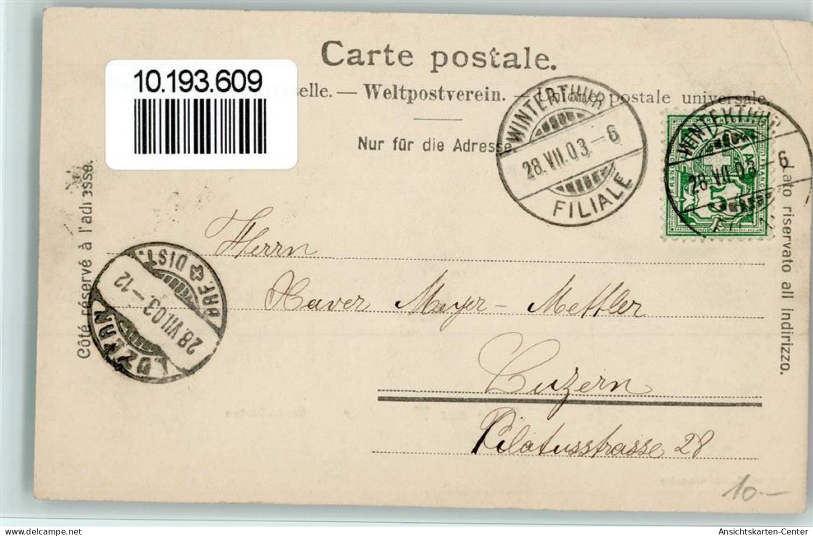 10193609 - Winterthur - Autres & Non Classés