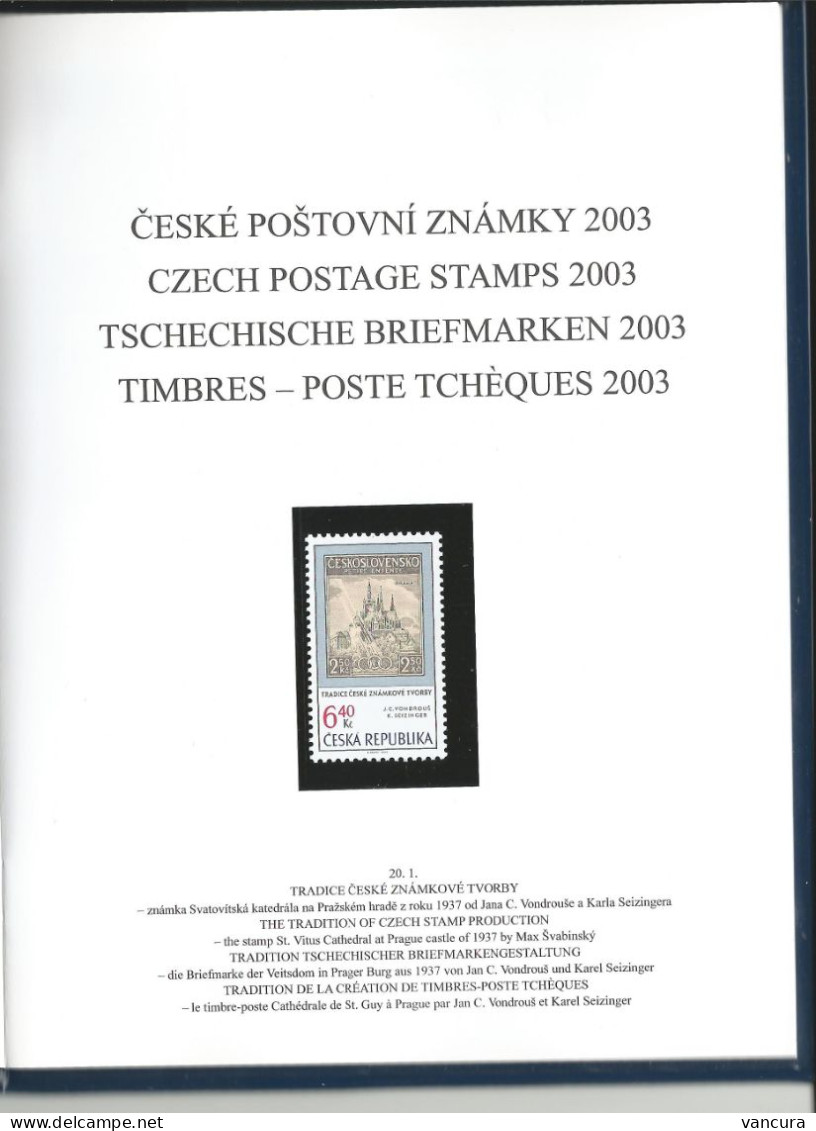 Czech Republic Year Book 2003 (with Blackprint) - Full Years