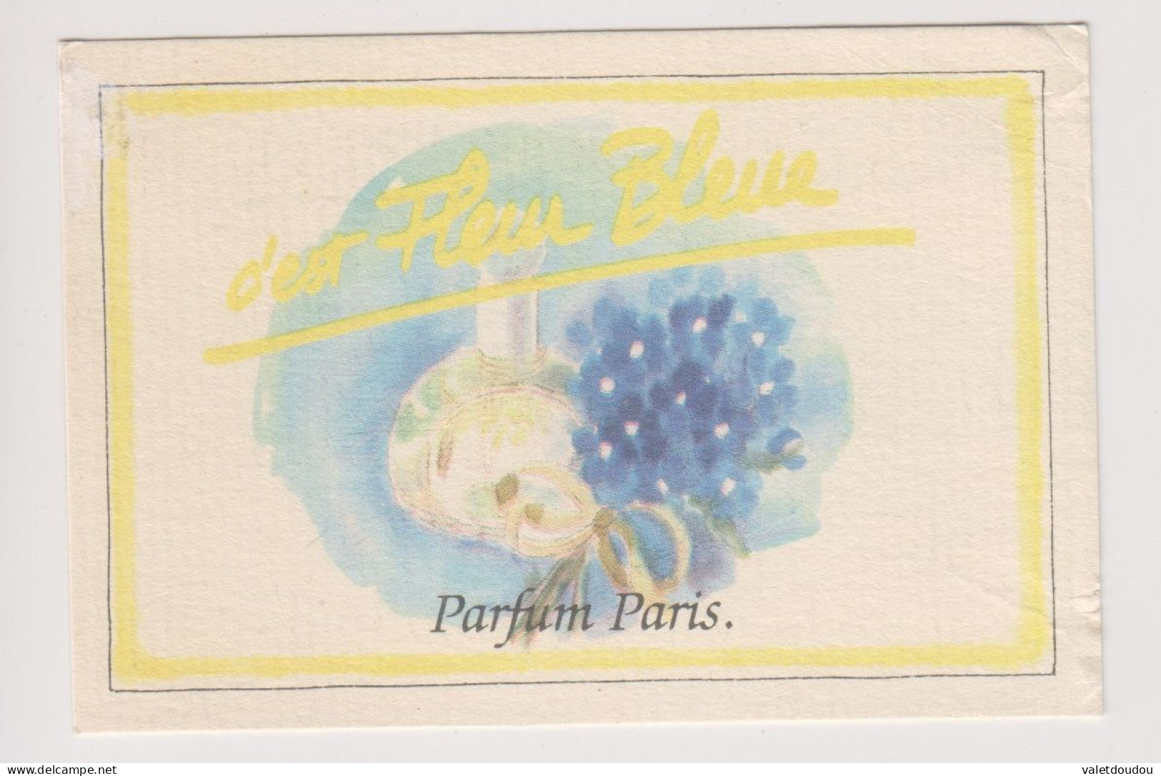 Carte De Parfum " C'est Fleur Bleue" - Oud (tot 1960)