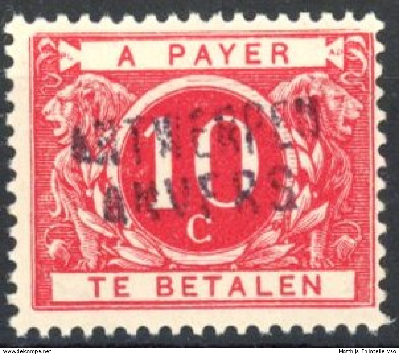 [** SUP] TX4A, 10c Rouge - Fraîcheur Postale - Cote: 18€ - Timbres