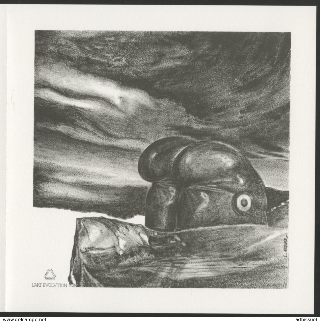 1989 "L'art Evolution par les Peintres Graveurs / Créateurs de Timbres Poste" Ed. Del & SC