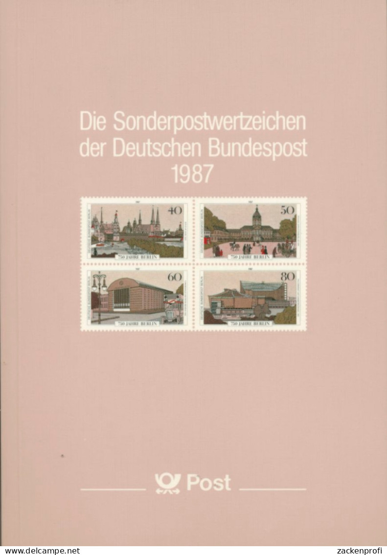 Bund Jahrbuch 1987 Mit Allen Marken Postfrisch Und Schwarzdruck (XL9577) - Unused Stamps