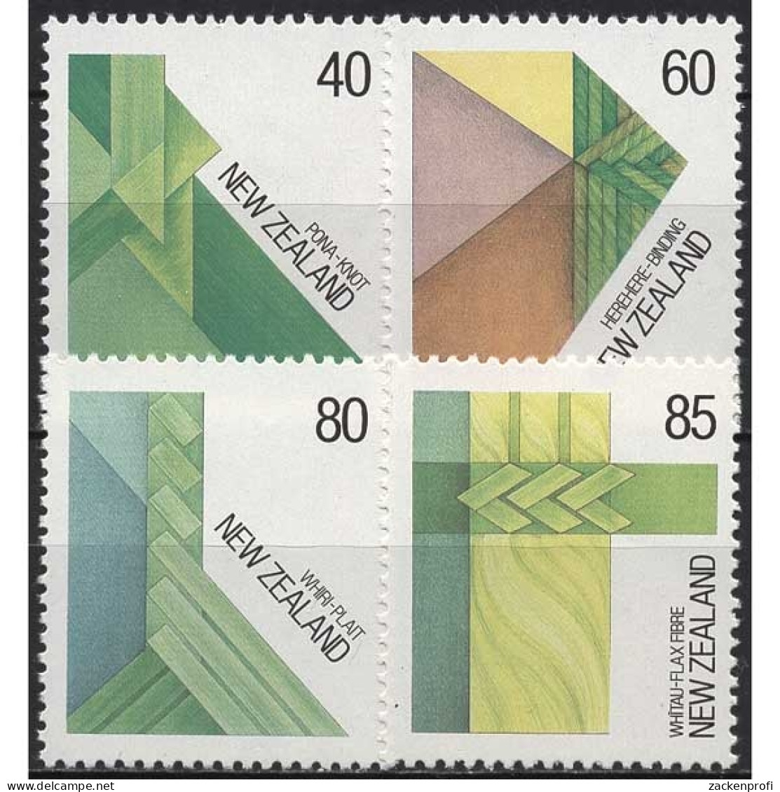 Neuseeland 1987 Flechtkunst Der Maori 1006/09 Postfrisch - Nuevos