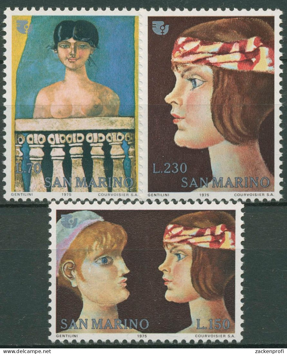 San Marino 1975 Internationales Jahr Der Frau Gemälde 1099/01 Postfrisch - Nuevos