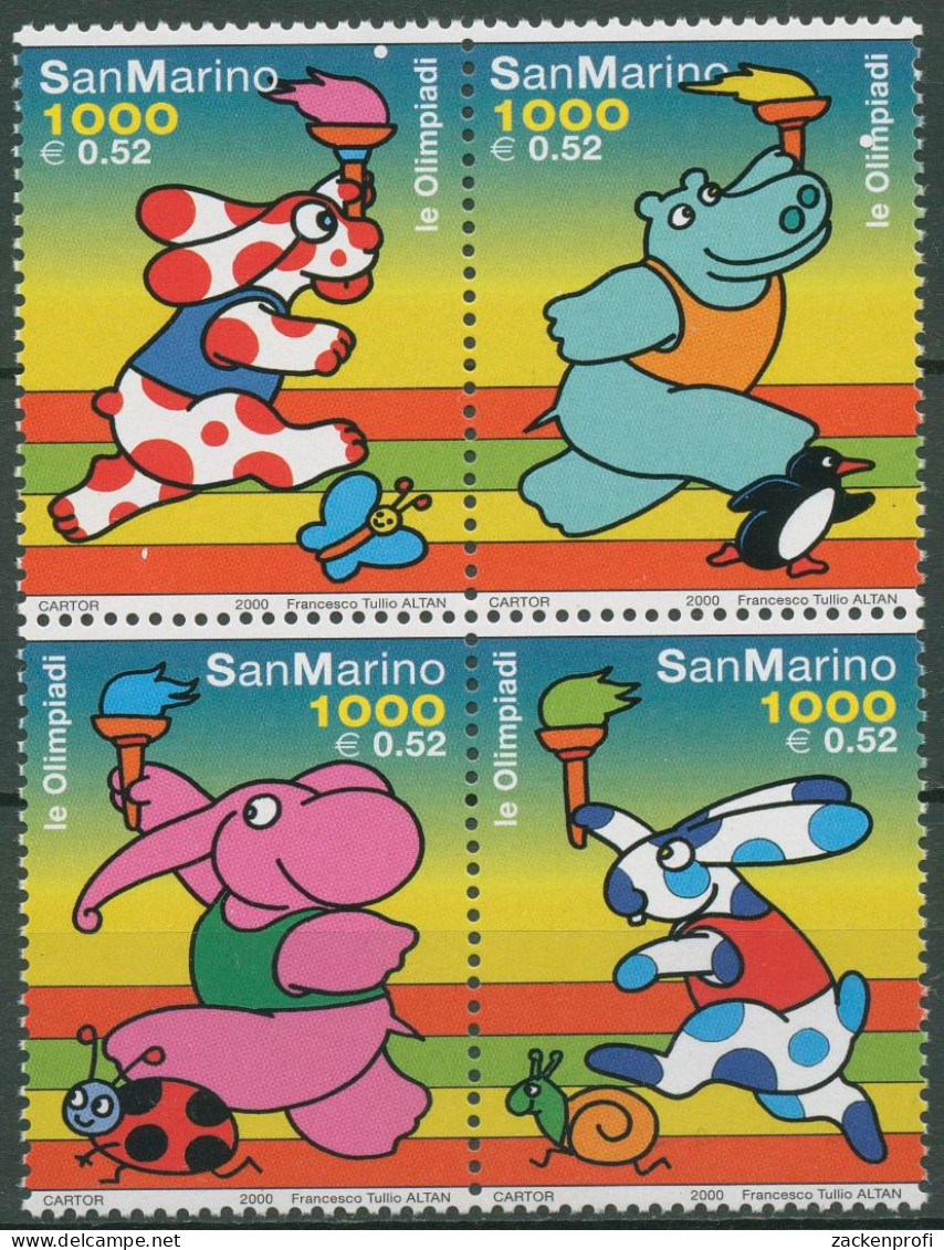 San Marino 2000 Olympische Sommerspiele Sydney 1893/96 ZD Postfrisch - Unused Stamps