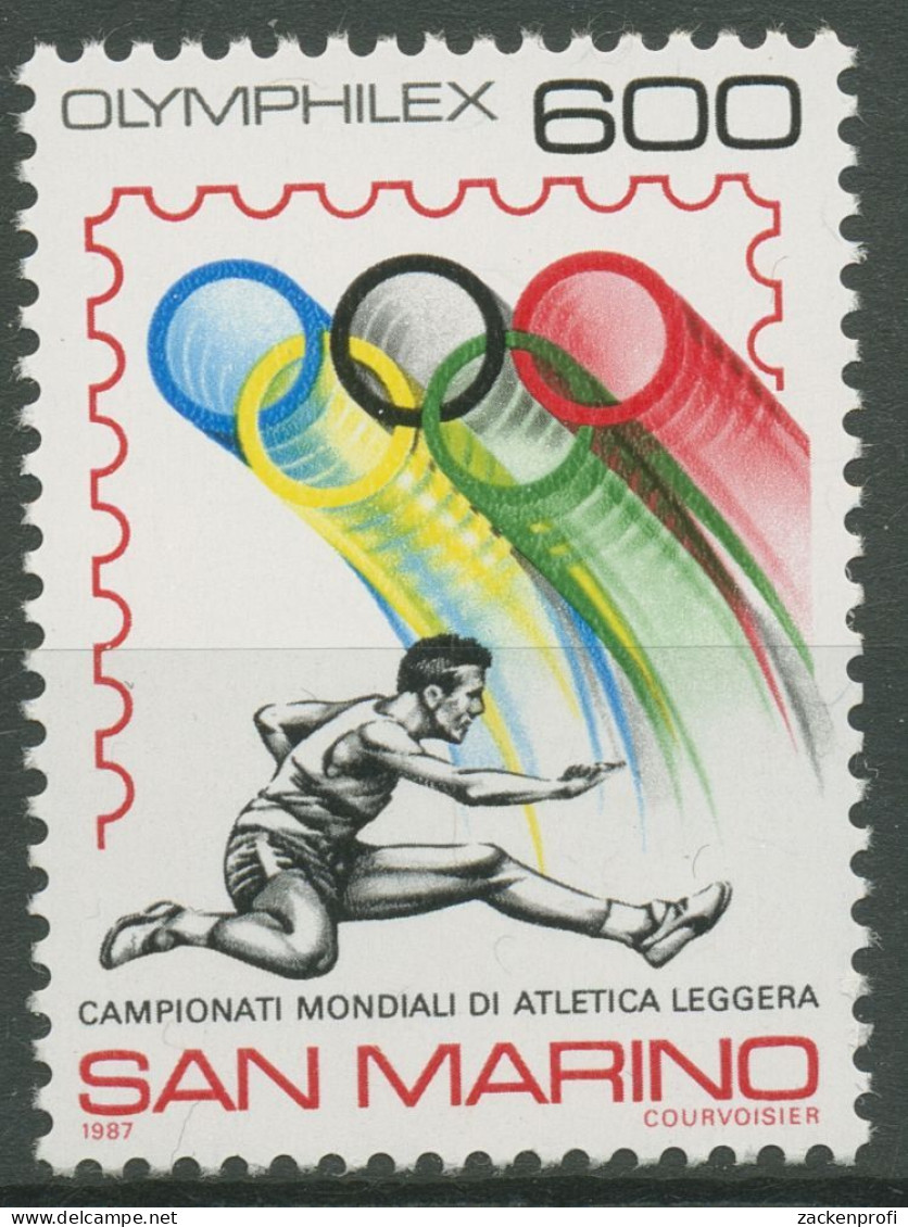 San Marino 1987 OLYMPHILEX Leichtathletik-WM 1374 Postfrisch - Neufs