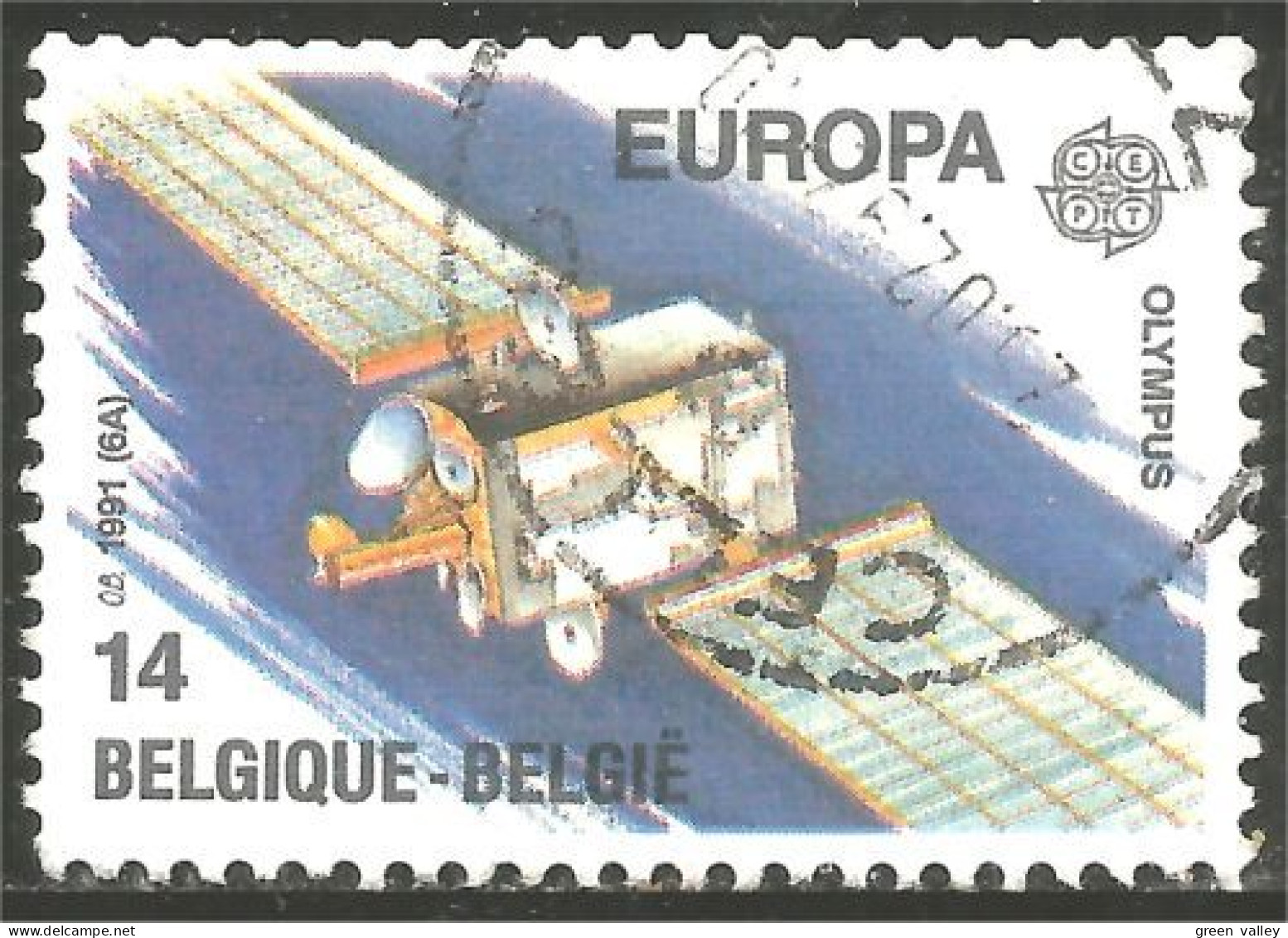 EU91-6 EUROPA-CEPT 1991 Belgique Espace Space Communication Satellite - 1990